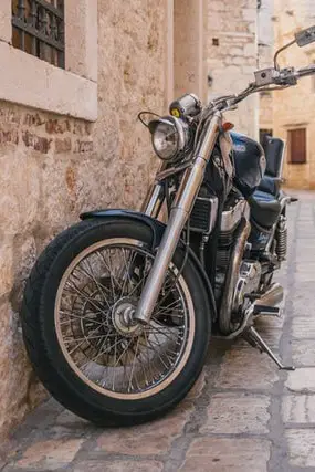 Motorcycle spoked wheel